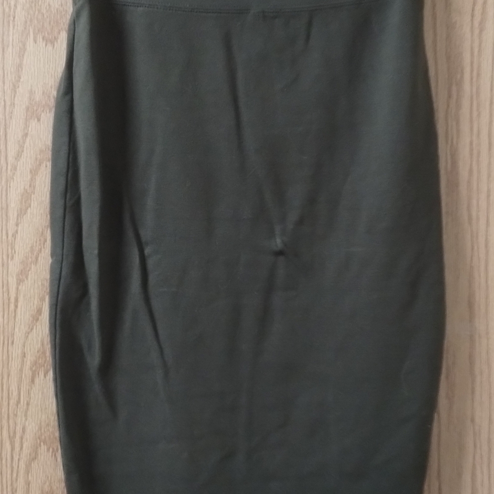 Olive Pencil Skirt